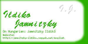 ildiko jamnitzky business card