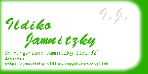 ildiko jamnitzky business card